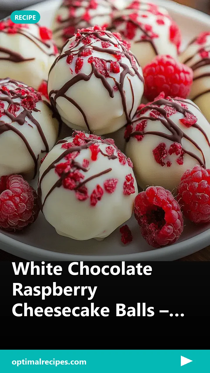 White Chocolate Raspberry Cheesecake Balls – Easy Dessert Idea